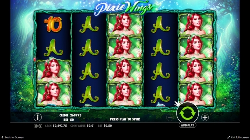 Pixie Wings (Крылышки фей) из раздела Игровые автоматы
