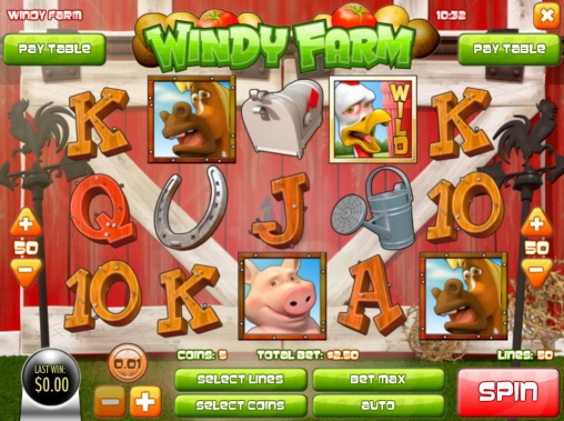 Windy Farm (Ветреная ферма) из раздела Игровые автоматы