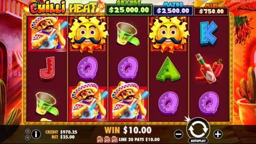 Chilli Heat (Огненный перец) из раздела Игровые автоматы
