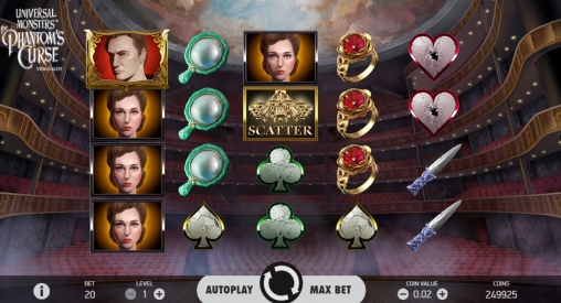 Universal Monsters: The Phantom’s Curse (Монстры Юниверсал: Проклятие Призрака) из раздела Игровые автоматы