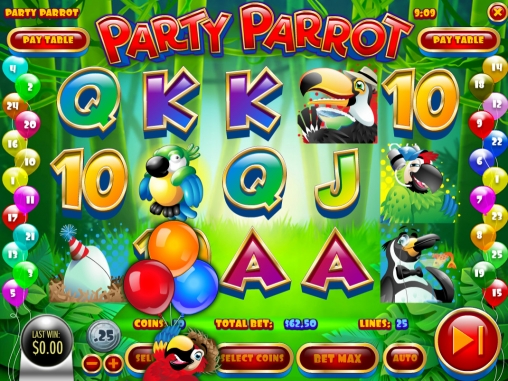 Party Parrot (Попугай-тусовщик) из раздела Игровые автоматы
