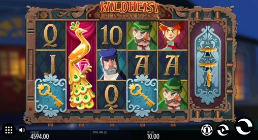 Wild Heist at Peacock Manor (Безумное ограбление поместья Пикок) из раздела Игровые автоматы