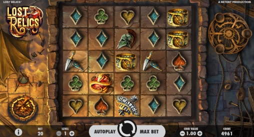 Lost Relics (Утерянные реликвии) из раздела Игровые автоматы