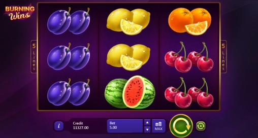Burning Wins Classic 5 Lines (Пылающие выигрыши: Классические 5 линий) из раздела Игровые автоматы