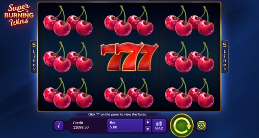 Super Burning Wins (Суперпылающие выигрыши) из раздела Игровые автоматы