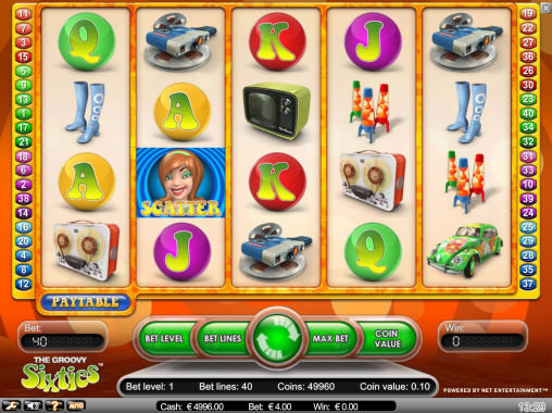 Groovy Sixties (Клевые шестидесятые) из раздела Игровые автоматы