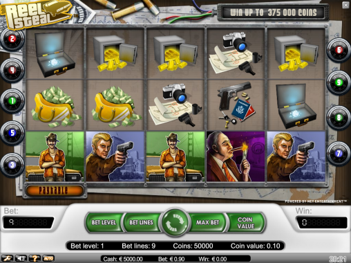 Reel Steal (Барабанная кража) из раздела Игровые автоматы