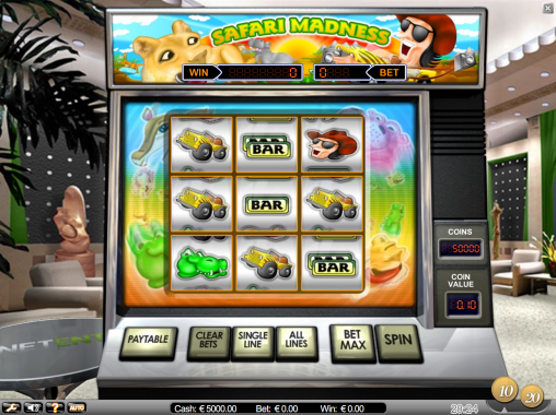 Safari Madness (Сумасшествие Сафари) из раздела Игровые автоматы