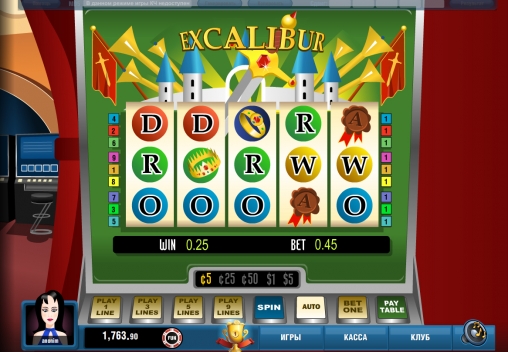 Excalibur (Эскалибур) из раздела Игровые автоматы