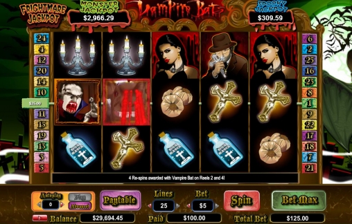 Vampire Bats (Летучие мыши-вампиры) из раздела Игровые автоматы