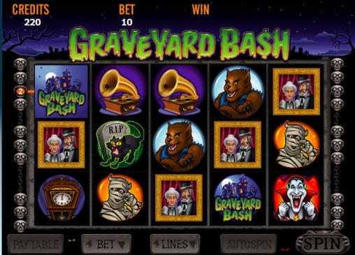Graveyard Bash (Гулянка на кладбище) из раздела Игровые автоматы