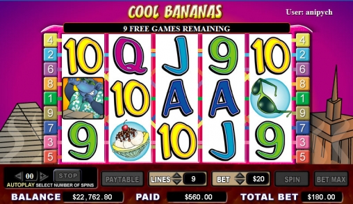 Cool Bananas (Крутые бананы) из раздела Игровые автоматы