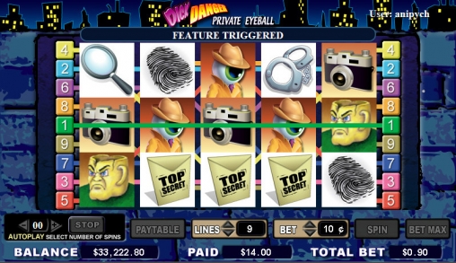 Dick Danger – Private Eyeball (Дик Дейнджер – частный глаз) из раздела Игровые автоматы