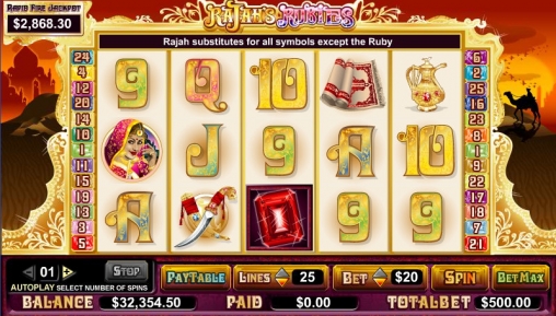 Rajah’s Rubies (Рубины раджи) из раздела Игровые автоматы