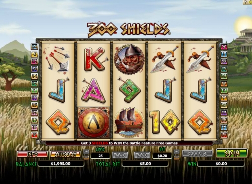 300 Shields (300 щитов) из раздела Игровые автоматы