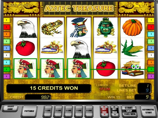 Aztec Treasure (Сокровище ацтеков) из раздела Игровые автоматы