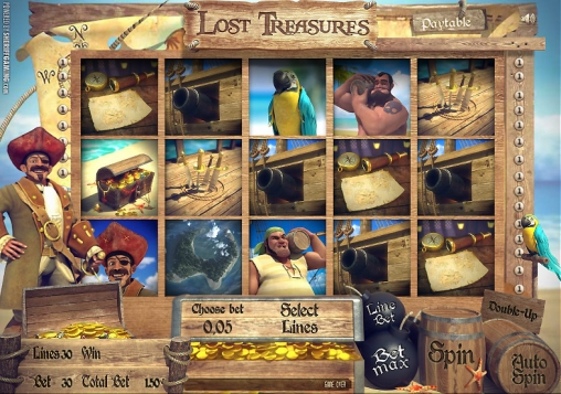 Lost Treasures (Потерянное сокровище) из раздела Игровые автоматы