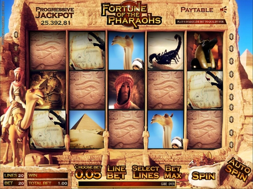Fortune of the Pharaohs (Богатство фараона) из раздела Игровые автоматы