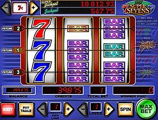 Super Sevens (Супер 7) из раздела Игровые автоматы