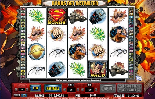 Superman (Супермен) из раздела Игровые автоматы