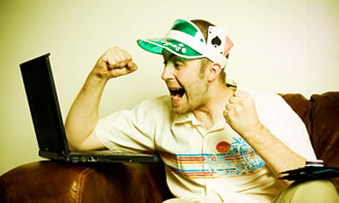 покерный игрок, радость, эмоции