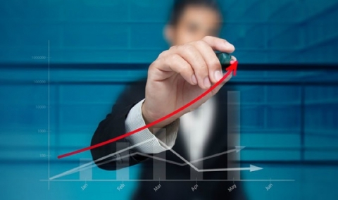 красная линия вверх график идет вверх покер, иллюзия, контроль