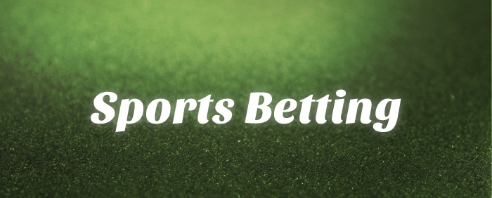 Надпись Sports Betting на зеленом фоне
