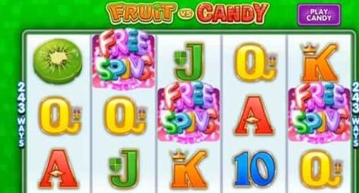 Скриншот линий игрового автомата Fruit vs Candy