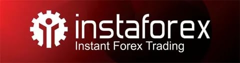 Надпись "InstaForex" и символ брокера