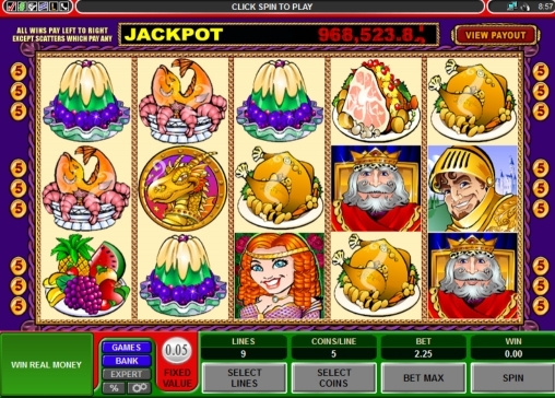 Скриншот линий игрового автомата King CashaLot