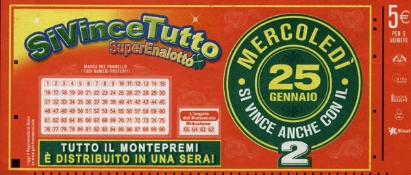 Билет Si Vince Tutto