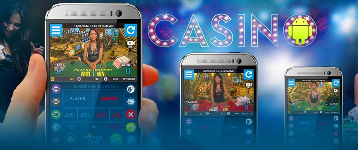 Три смартфона, в которых запущены онлайн игры с живыми дилерами, и симпатичные азиатки улыбаются с экранов игрокам