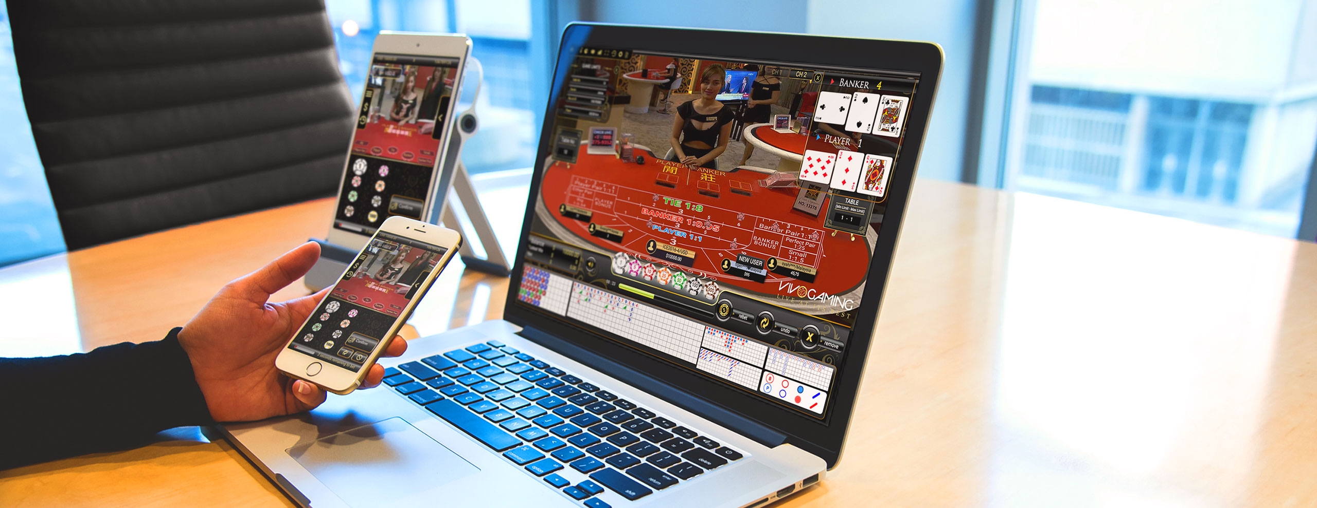 Баккара с живыми дилерами, симпатичными азиатками, на смартфоне, планшете и ноутбуке