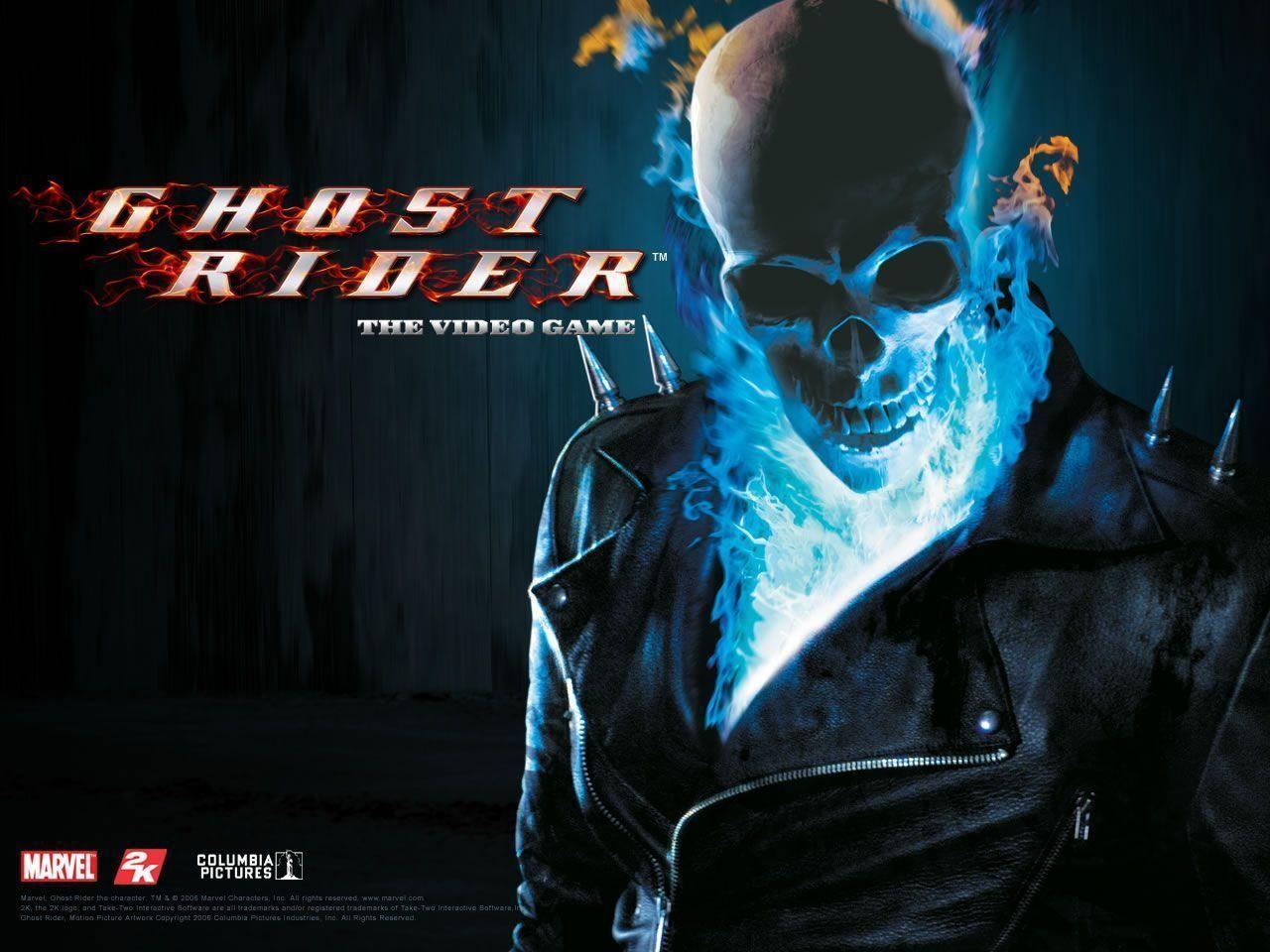 Призрачный Гонщик на заставке игрового автомата Ghost Rider от PlayTech