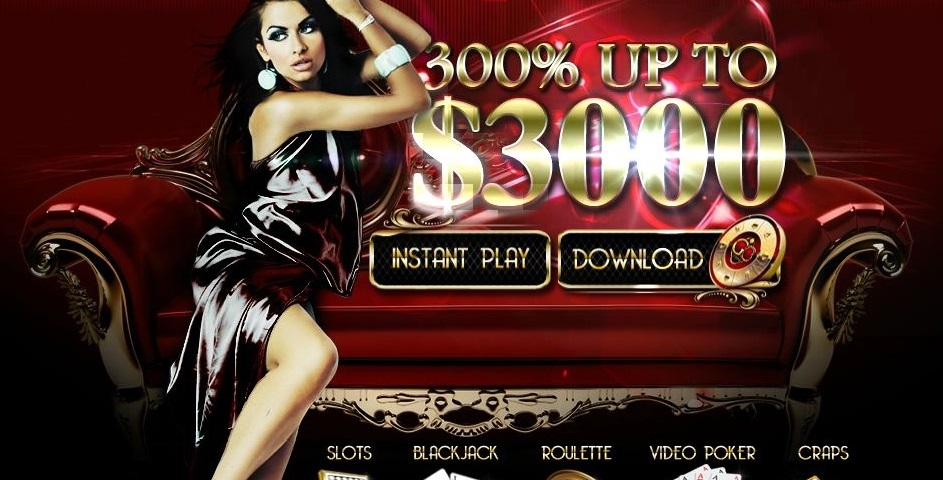 Сексуальная брюнетка в отровенном вечернем платье рекламируем 300% бонус от онлайн казино