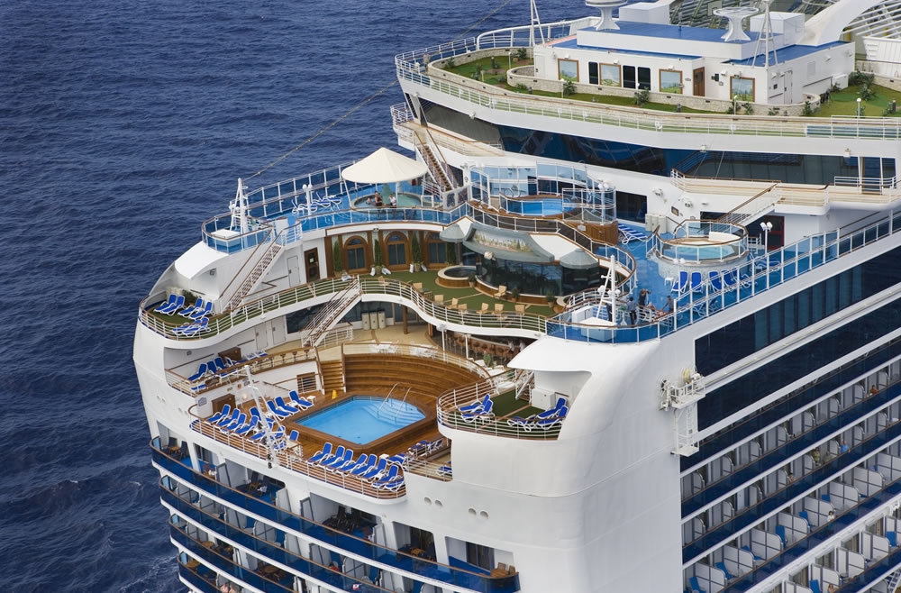 Палуба круизного лайнера Princess Cruises
