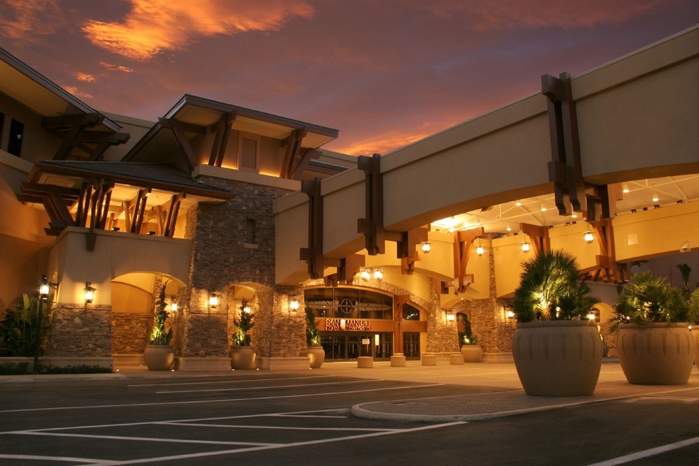 Фасад San Manuel Indian Casino and Bingo в Хайленде