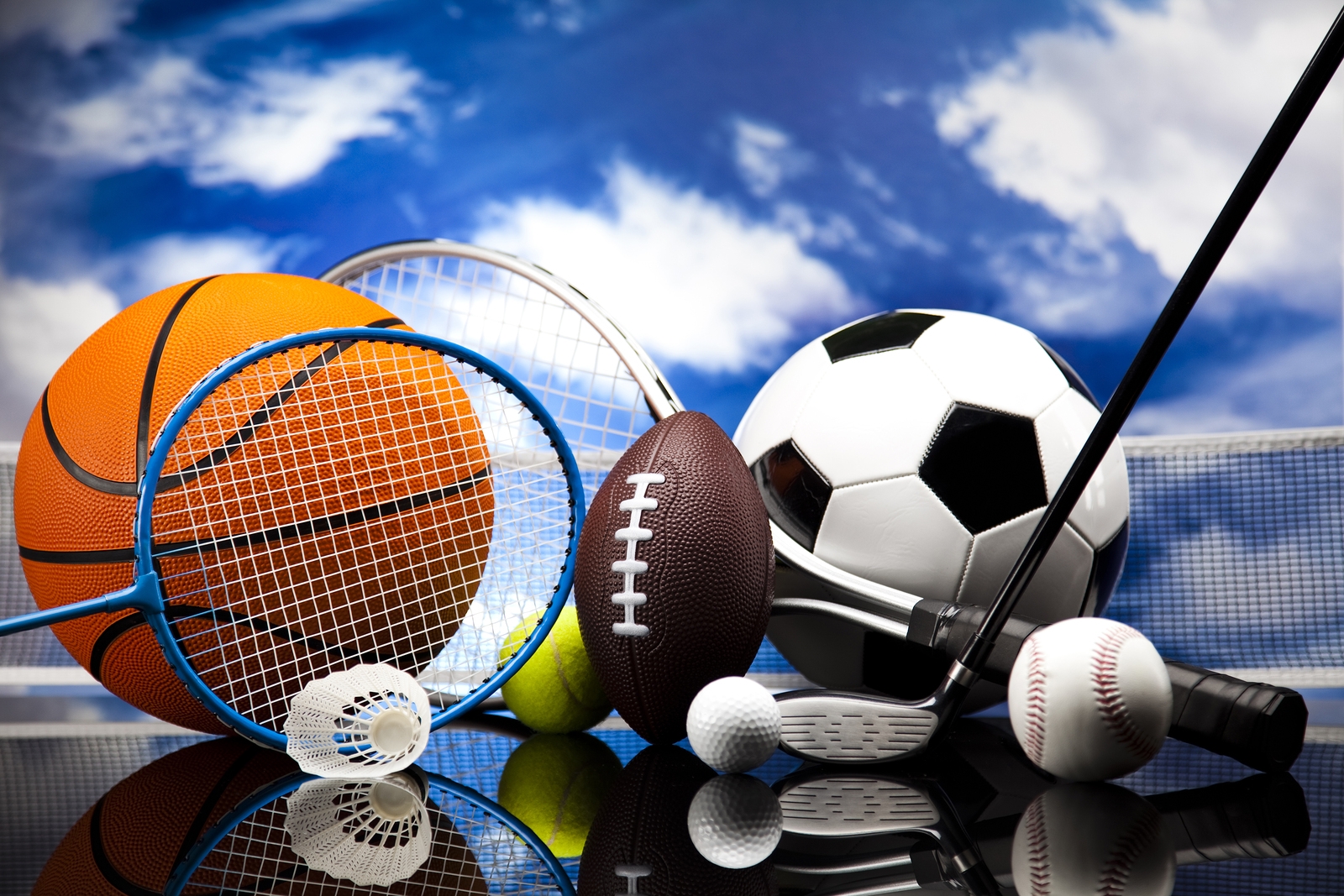 Атрибуты для разных видов спорта