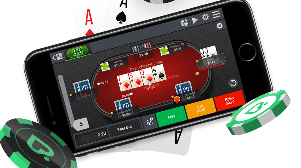 Мобильная версия покер-рума в смартфоне