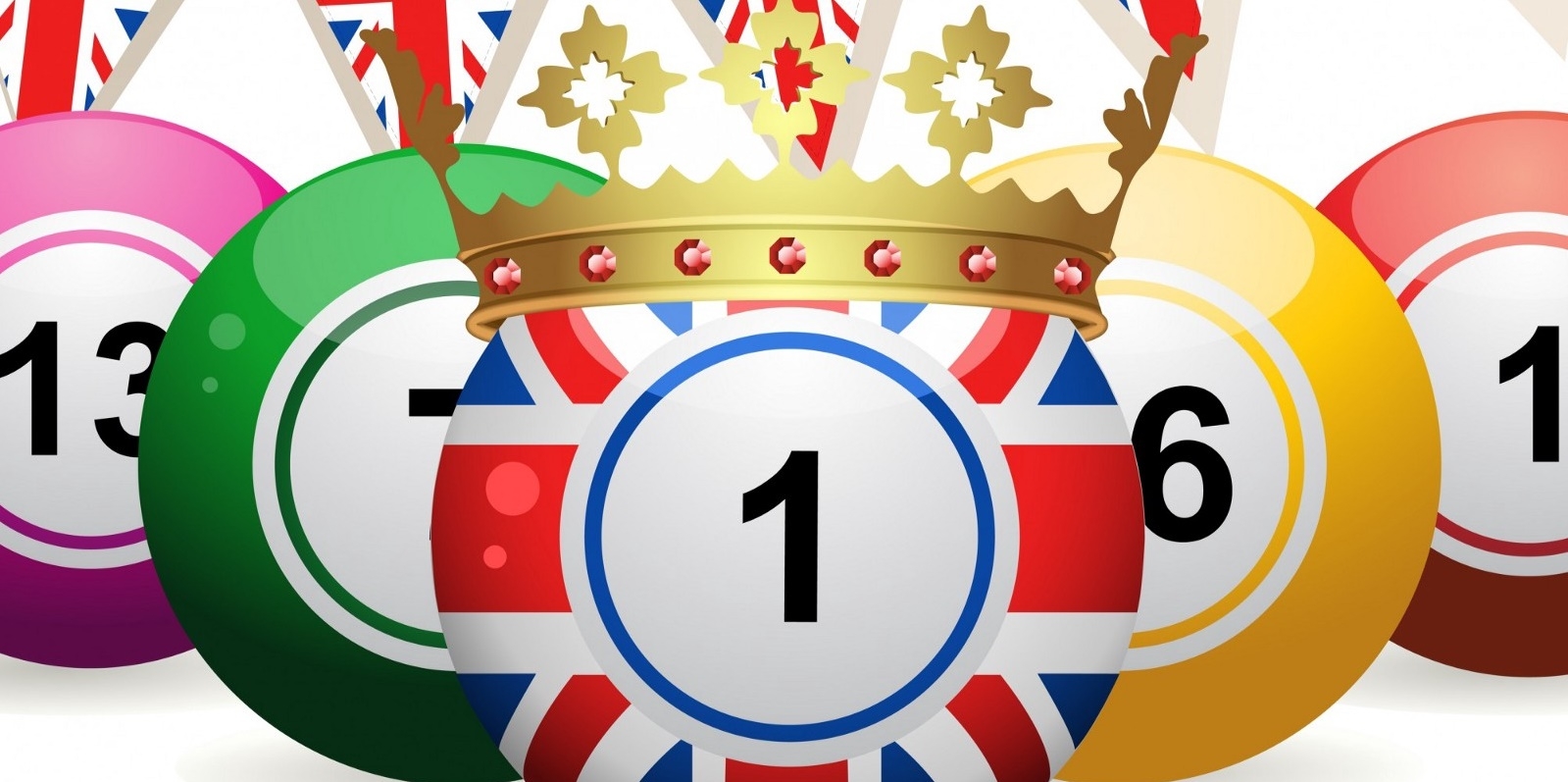 Шары для бинго крупным планом