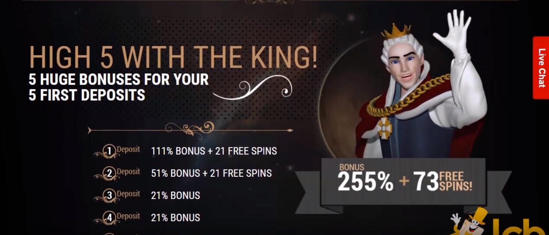 Бонусные предложения на сайте казино Король Билли