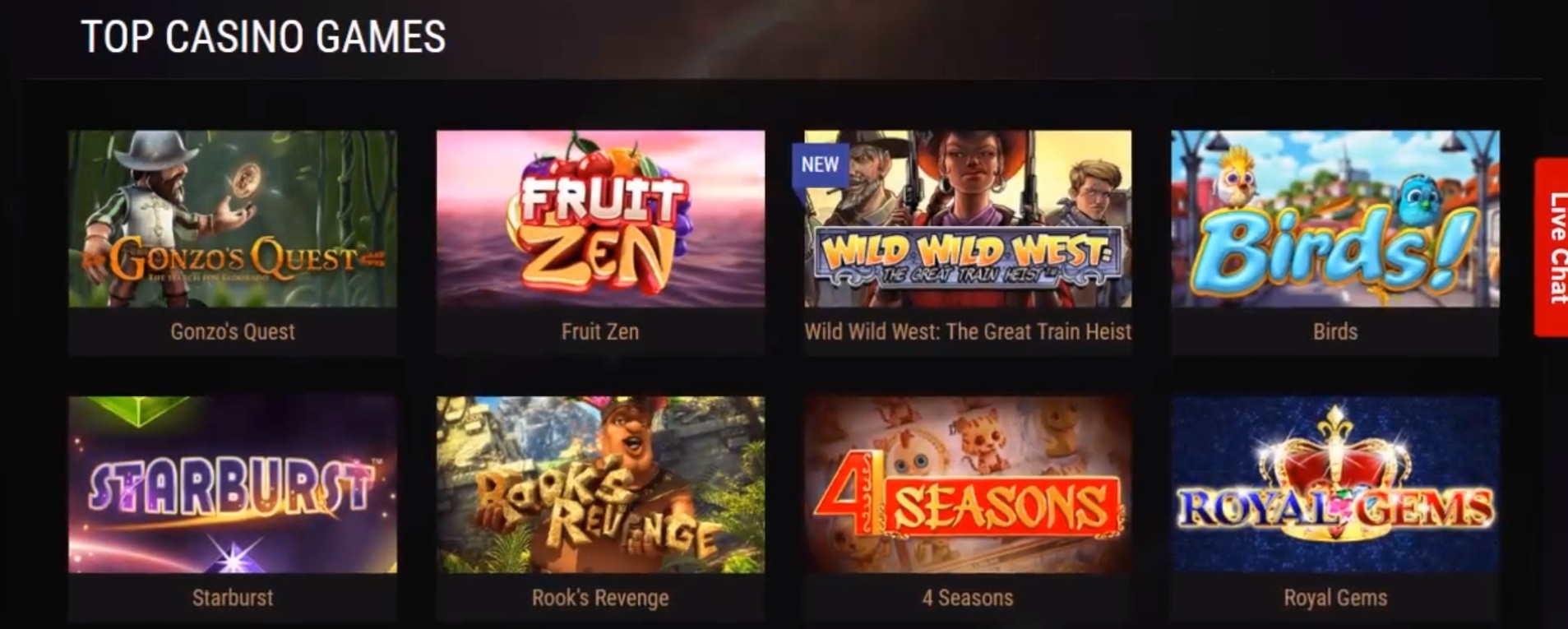 Топовые игры на сайте казино Король Билли