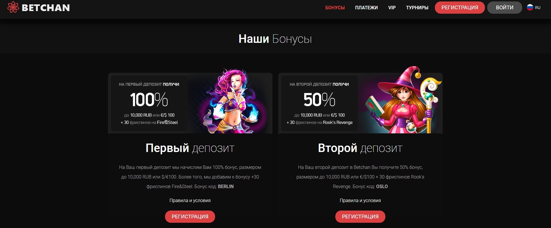 Презентация бонусной политики казино бетчан