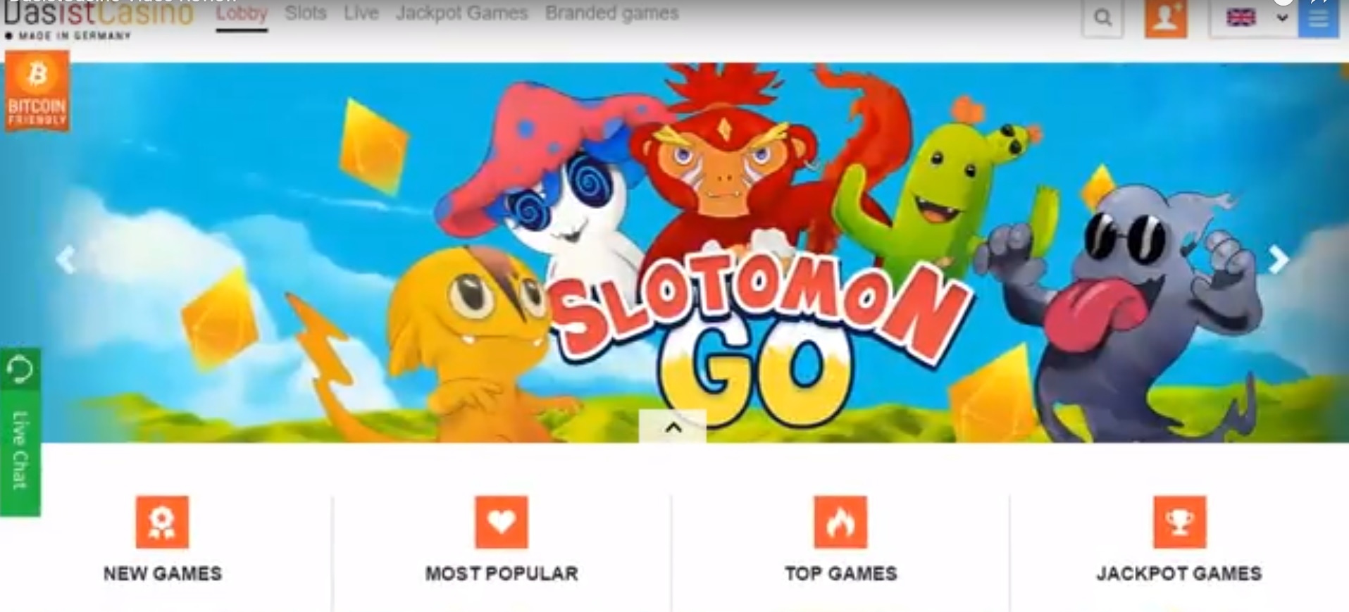 Заглавная страница сайта Dasist casino