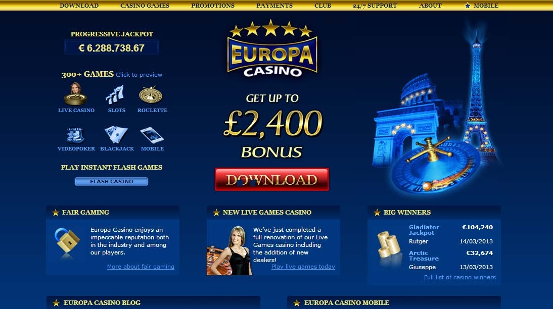 европейские казино онлайн список