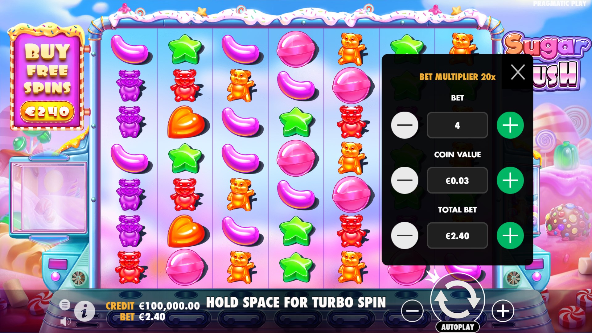 Sugar Rush'ı Çevrimiçi Oynayın 1000 Bonus