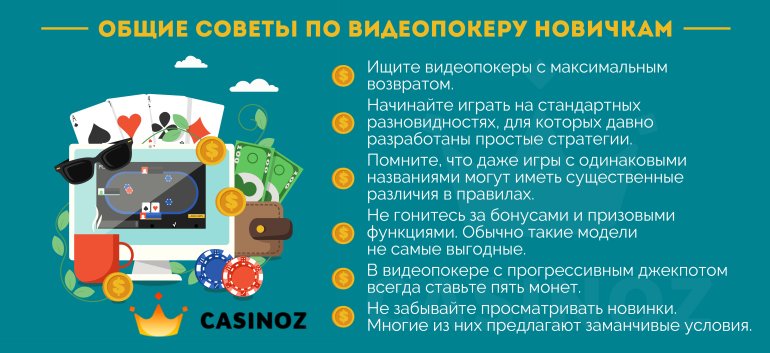 Как выиграть в видеопокер? Советы новичкам по видеопокеру