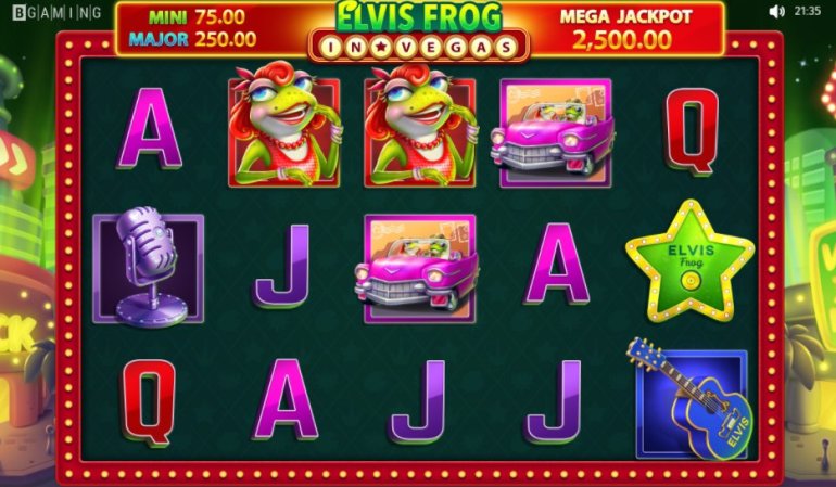 Elvis Frog in Vegas, BGaming, выигрыш, джекпот