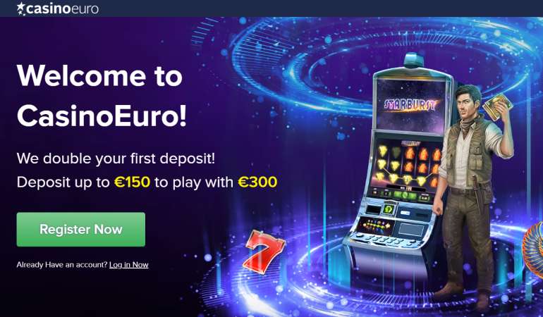 100% бонус на первый депозит до €150 в Euro казино