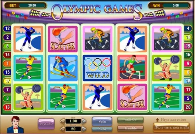 игровой автомат олимпийские игры